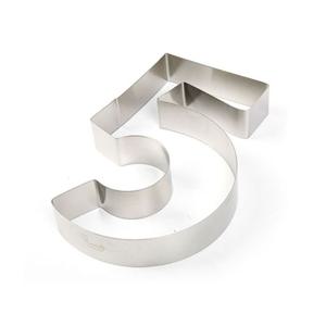 스테인레스 숫자 케이크 커터 숫자틀 쿠키커터 숫자 5