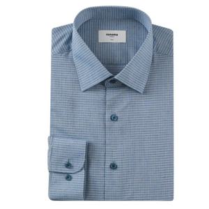 [레노마(셔츠)][레노마]린넨혼방 투톤체크 슬림ROSSL0-134NY