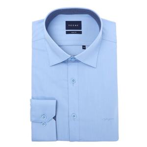 [예작(셔츠)]예작셔츠 여름긴팔 슬림핏 스판 스트래치 블루 셔츠YJESBS164BL
