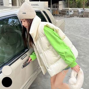 니엘루즈하이넥패딩조끼 411R317S 빅사이즈 여성의류