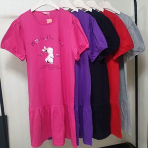 국내생산 면 여성용 원피스잠옷