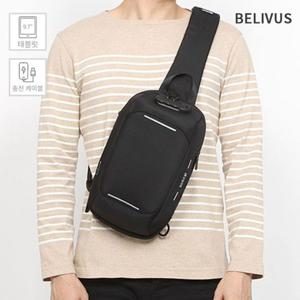 빌리버스 남자 슬링백 BJI230 태블릿 9.7 수납가능
