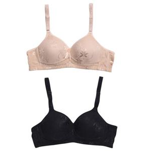 쟈가드 플라워 노와이어 메쉬라인 B컵 브라 0631uv