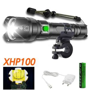 XHP100 LED 자전거 전조등 라이트 랜턴 손전등