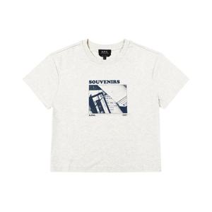 [아페쎄 APC] COHBO F26436 PAA HEATHERED ECRU 여성 반팔티