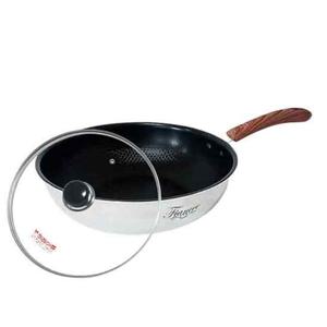 키친아트 피앙세 통5중 인덕션 엠보코팅 궁중팬28CM-커버