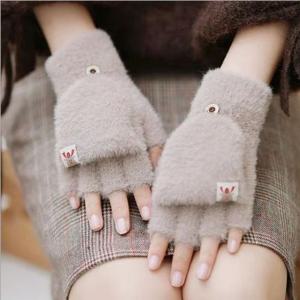 키밍 여성 플랩 장갑 손가락 벙어리장갑 트렌드