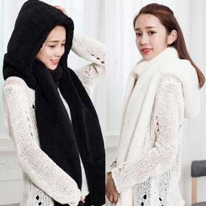 따듯한 밍크 워머 목도리 장갑 머플러 후드 여행 패션