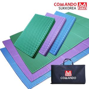 발포매트 200x140 중형 코만도 엠보싱 캠핑매트+가방포함 돗자리