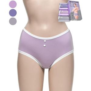 자극없는 위생팬티 여 미디 팬티 3매 여성속옷 내츄럴