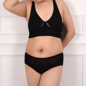 꿀땡 맥시 물결 인견팬티 빅사이즈 누디 코끼리팬티