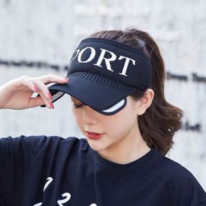 여성용 여름 스포츠 썬캡(블랙)