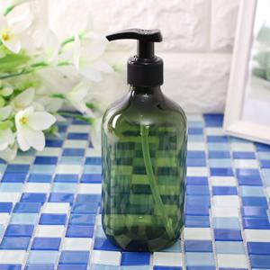 욕실 디스펜서 원통 샴푸용기(그린) 500ml 리필용기