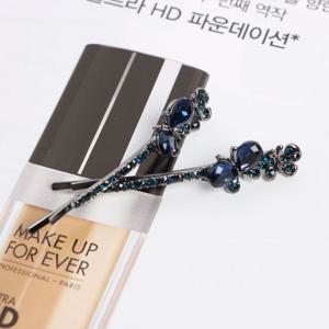 오스 헤어핀 액세서리 2p세트큐빅 포인트 일자핀