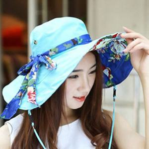 프라햇모자 와이어플라워 양면모자 중챙