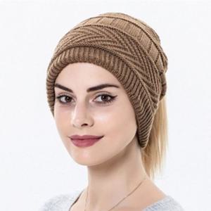 테일러 넥워머 겸용 비니 겨울 방한 포니테일비니