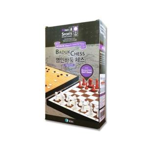 명인 휴대용자석보드게임 바둑+체스 M-150/(260x224