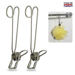 트룹런던 롱테일 더블클립(대) TLL-002 스텐 집게걸이