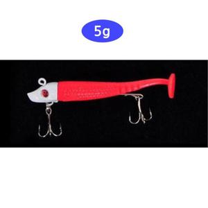 갈치웜 지그헤드 루어 5g 갈치미끼 레드로즈 삼치미끼