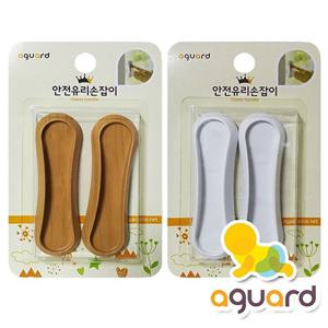 아가드 베란다창문 안전 유리창손잡이 2입