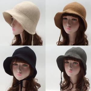 니트 보넷 끈 벙거지S1443-니트보넷