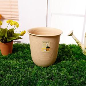 원형화분 3호 베이지 분갈이화분 실내화분 꽃화분