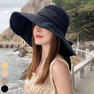 여자 챙넓은 바캉스 밀짚모자 버킷햇 썬캡 라피아햇