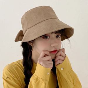 빅리본 벙거지모자 여자 패션아이템 여성스러운 모자