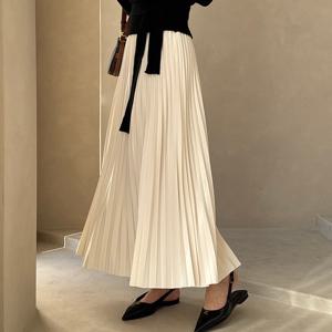 [모리스커밍홈] 페이보릿 플리츠 롱 스커트_M2501SK003A