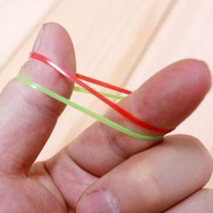 컬러 고무줄 180개입 / 컬러고무밴드