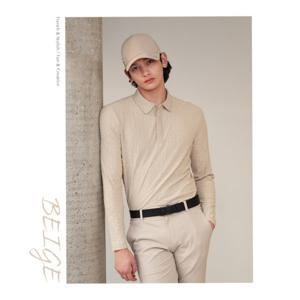 [엘르골프]전판 로고 자가드 테리 폴로 티셔츠6k15205