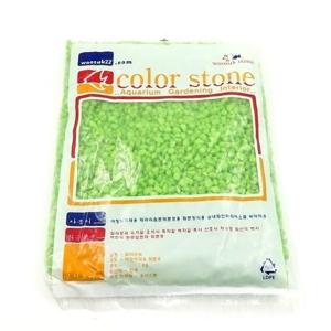 원예용 컬러스톤/색돌/수족관 어항바닥돌(연두) 색돌