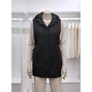 프렐린 세이브존02 블랙후드탈부착롱베스트 RBV251030