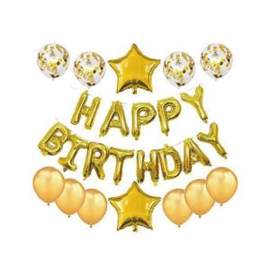 생일 축하 레터링 풍선 파티 장식 벌룬 세트