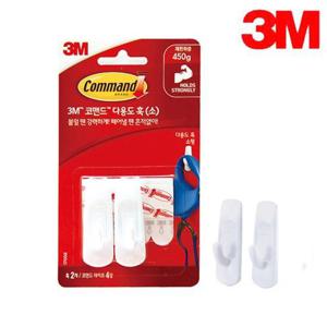 3M코맨드 벽걸이후크 17002 소형