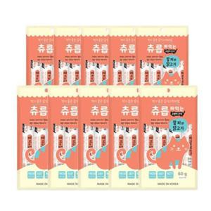 고양이 츄릅 짜먹는 참치와닭고기 60g 10개 츄르 반려 냥이스틱