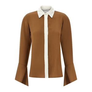 막스마라 PIO 헤비 실크 샤르메즈 셔츠 2511111021600 003