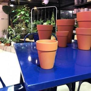 황토빛 긴기본형 10x12cm 1호 독일산 토분 화분 긴기본형