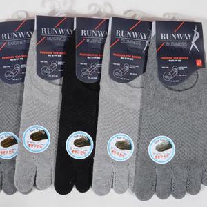 남성 기능성양말 발가락덧신 메쉐 페이크삭스 5켤레