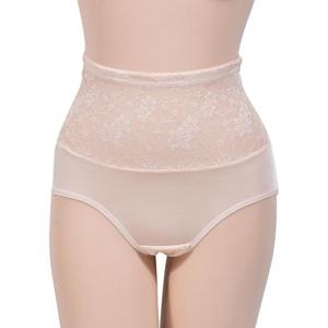 뱃살팬티 플라워 망사 인견 여성 거들형 팬티 짱장한