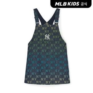 [택가139,000원][MLB키즈 공식] 25SS 그라데이션 모노 데님 오버롤 원피스 NY (Navy) 7FOPM0151-50NYS