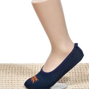크로바 미끄럼방지 앞코 꽃자수 청 덧신 5P 발싸개
