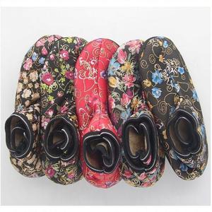 겨울 따스한 하트꽃 무늬 여자 기모안감 단목 버선