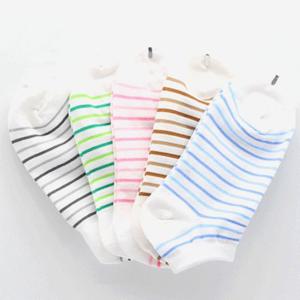 여자 예쁜 칼라 잔링글 발목 양말 5켤레 묶음