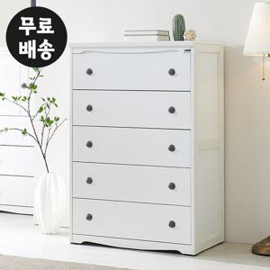 디베 5단 서랍장 안방 높은 옷 체스트(880/화이트)