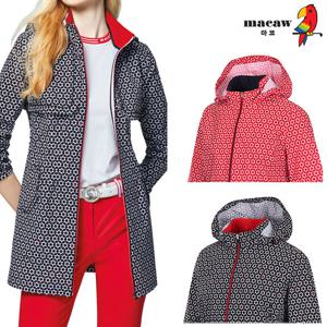 [마코] (여성)기하학 패턴 후드 탈부착 점퍼_MMW1CT03