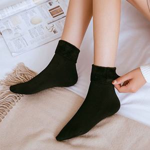 혹한기 발시림 방지 쫀쫀 스판 융털 스타킹 양말 5P