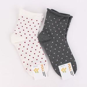 땡땡이 무압박 돌돌이 미끄럼방지 임산부 양말 5켤레