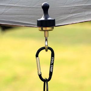 초강력 캠핑 자석 고리 홀더 행어 비너포함