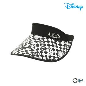 [디즈니골프]여성 체크보드 아트웍 선바이저 썬캡 모자 DN1LAC006